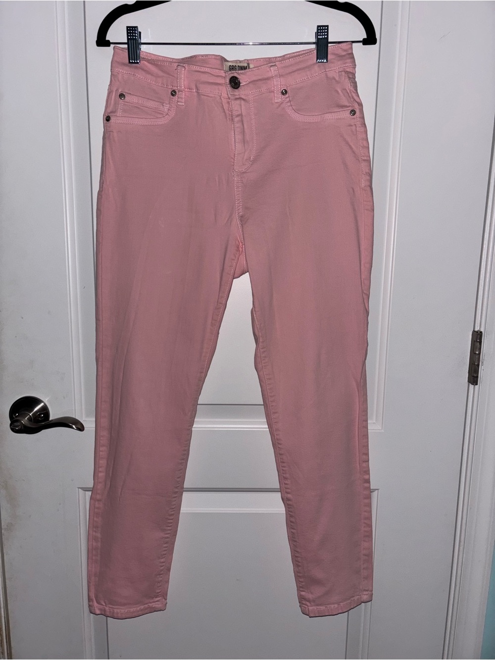 GRG DNM Montreal Women’s Skinny Jeans in Pink - High-Waist Slim Stretch